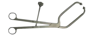 Finger ring lateral curvature short reduction forceps